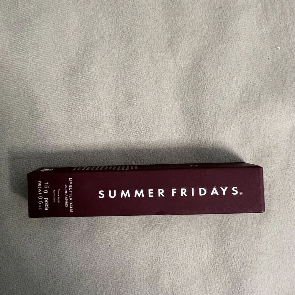 Summer Fridays Brown Sugar Lip Butter Balm Hydrating Vegan Lip Treatment NIB